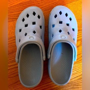 Comfortable light blue clogs. Slip on design. Excellent condition. Size 9.